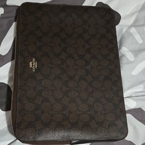 Coach Dark Brown Men's Laptop Bag